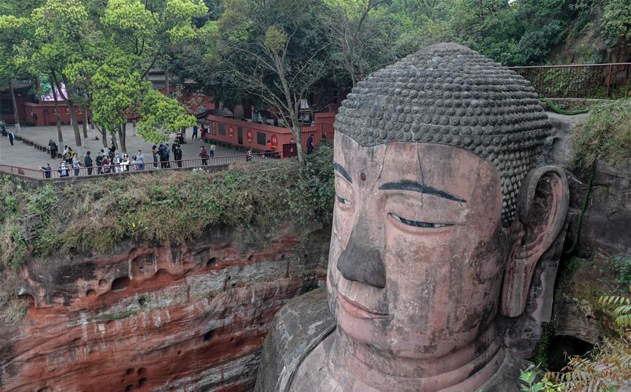 Leshan Giant Buddha in Sichuan reopens to tourists
